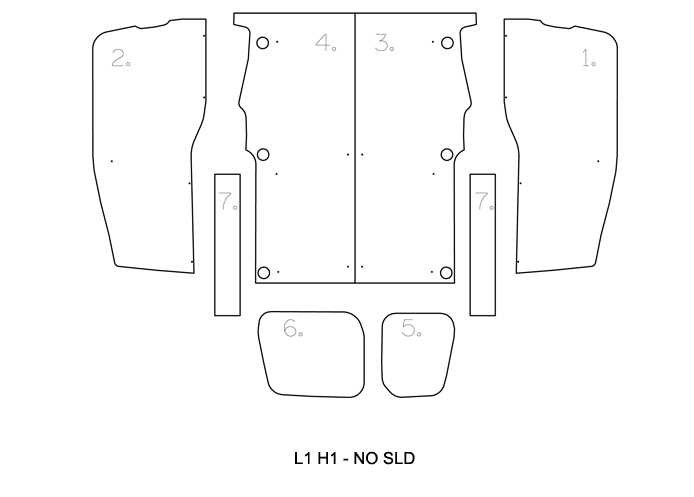 (image for) L1 H1 (June 2008-18) - Full Ply Lining Kit